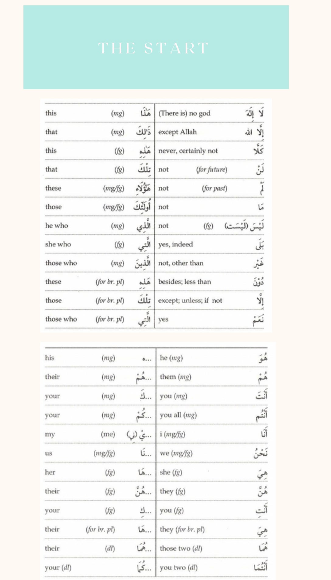 Unlocking the Quran: Understanding 70% of the Quran in 12 pages of Vocabulary