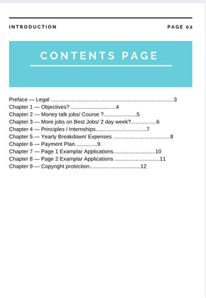NO STUDENT LOAN STAGE 1: The Practical Game Plan (NO RIBA)